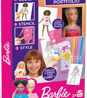 🦊Barbie Stencil & Style Portfolio Drawing Set- 2 WINNERS -AUTO WIN 21/10
