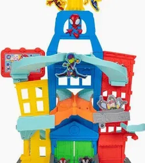 🦊 Spidey And His Amazing Friends Amazing Metals City Track Set-AUTO WIN