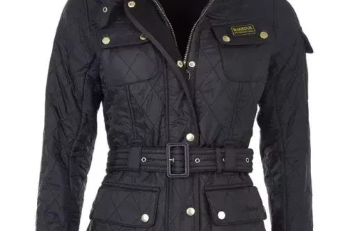 🦊 Barbour International Polar Quilted Jacket, Black-AUTO WIN