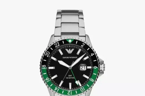🦊 Emporio Armani Men's Enamel Dial Bracelet Strap Watch