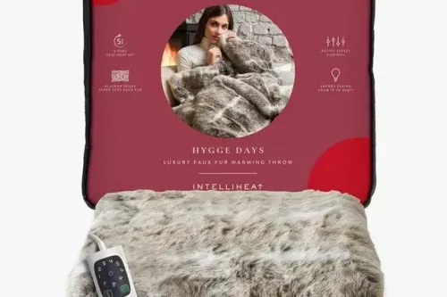 Dreamland Alaskan Husky Faux Fur Throw-AUTO WIN