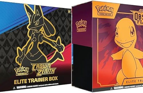 🦊 Pokémon TCG: Crown Zenith Elite Trainer Box (10 Boosters & Premium Accessories) & TCG: Scarlet & Violet—Obsidian Flames Elite Trainer Box-AUTO WIN