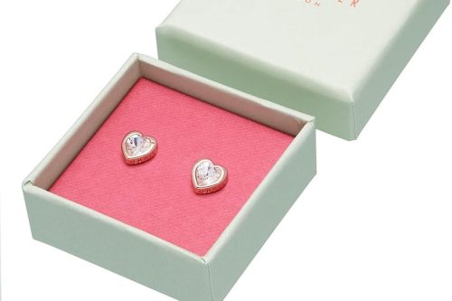 🦊Ted Baker Han Crystal Heart Stud Earrings- AUTO WIN 01/12