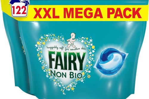🦊Fairy Non Bio PODS Washing Liquid Capsules, For Sensitive Skin, 122 Washes-AUTO WIN 15/11