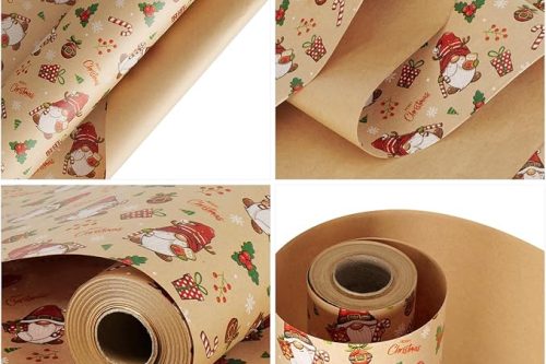 🦊 3 x 44cm×15M Christmas Wrapping Paper Roll Santa Clause-Auto Win