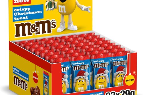 🦊M&M's Crispy Milk Chocolate Christmas Santa Bulk Box of Chocolates 32x29g- AUTO WIN 06/11