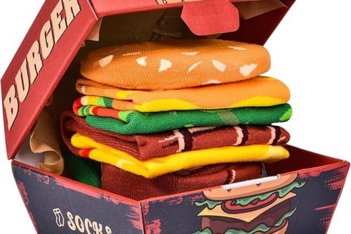🦊AGRIMONY Funny Burger Socks Box 2 WINNERS - AUTO WIN 19/11