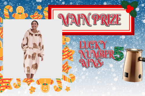 CHRISTMAS ADVENT CALENDAR- WIN Cream Hamish The Highland Cow Oversized Blanket Hoodie + FIND THE INSTANT WIN