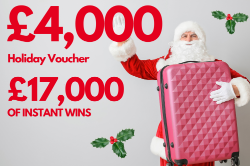 £4,000 HOLIDAY VOUCHER WITH £17,000 OF INSTANT WINS-17/11