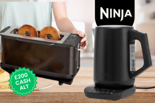 Ninja Kettle & Toaster or £200 cash alt-