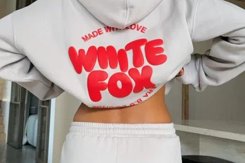 🦊White Fox With Love For You Oversized Hoodie Moon AUTO WIN 25/11