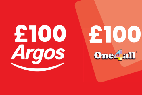 WIN £100 ARGOS & £100 ONE FOR ALL GIFT CARD