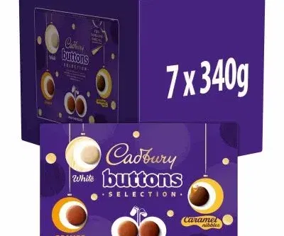 🦊 CADBURY DAIRY MILK BUTTONS SELECTION BOX 340G (BOX OF 7) - AUTO WIN