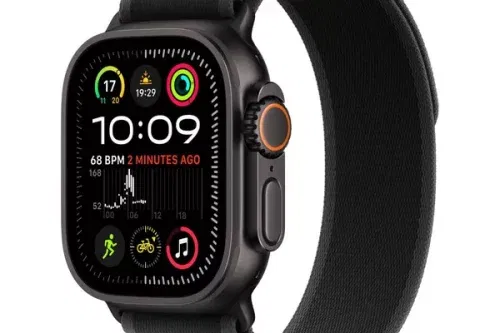 APPLE Watch Ultra 2 Cellular - 49 mm Black Titanium Case with Black Trail Loop, M/L-AUTO WIN