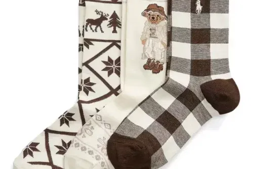 🦊 Ralph Lauren Winter Bear Ankle Socks Gift Box-AUTO WIN