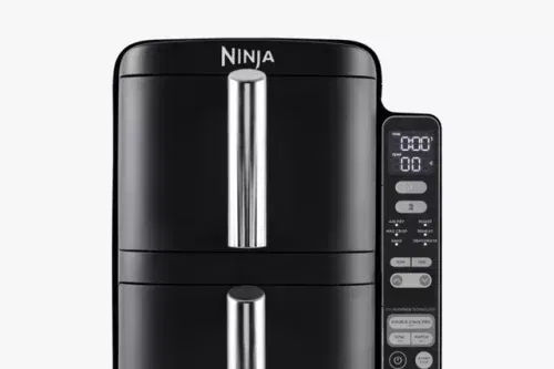 Ninja SL300UK Double Stack 2-Drawer Air Fryer, 7.6L, Black-AUTO WIN