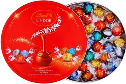 🦊Lindts Lindor Assorted Chocolate Truffles Tin-AUTO WIN 21/12