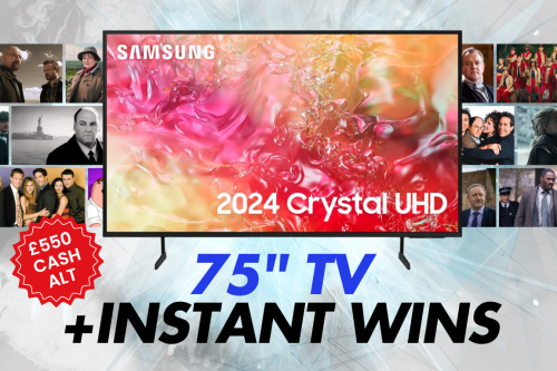 SAMSUNG 75″ TV + INSTANT WINS-16/12