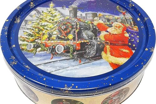 🦊 Danish Butter Cookies Assortment 340g in "Santa is Coming to Town" Christmas Biscuit Tin -AUTO WIN 3 WINNERS