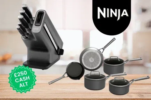 NINJA SAUCEPAN & KNIFE SET-16/12-
