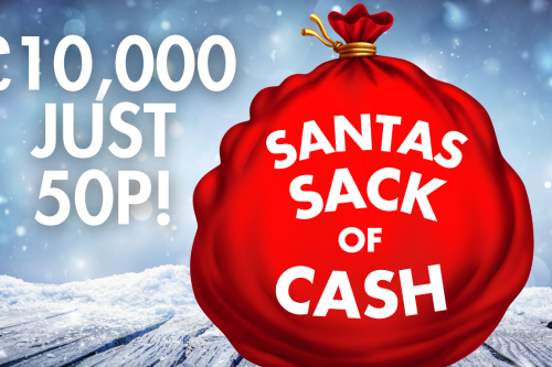 🦊SANTAS SACK OF CASH £10K JUST 50P!