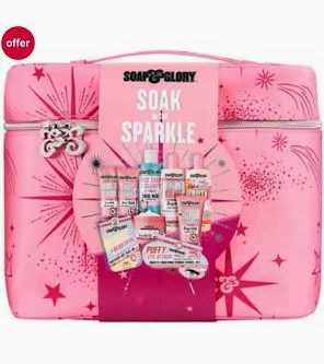 🦊Soap & Glory Soak In The Sparkle 9 Piece Full-Size -AUTO WIN 18/12