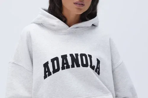 🦊ADANOLA -Varsity Oversized Hoodie -AUTO WIN 16/01