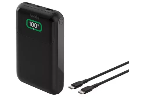 Belkin 20,000mAh 65W Laptop Charger Power Bank USB-C - Black-AUTO WIN