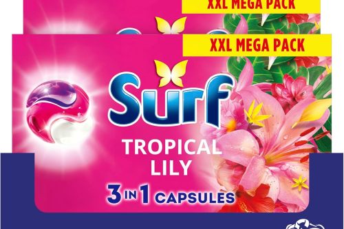 🦊Surf 3 in 1 Tropical Lily PODS 153 washes-AUTO WIN 18/01