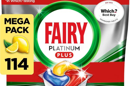 🦊Fairy Platinum+ Complete Dishwasher Tablets 114- AUTO WIN 09/02