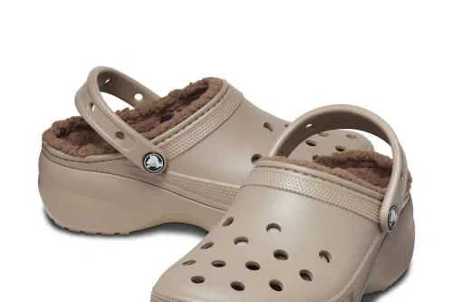 Crocs Cream Light Furever Crush Clogs-AUTO WIN