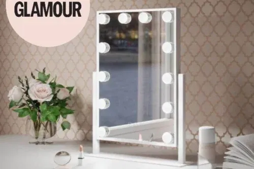 🦊Olsen Hollywood Mirror White 47x37cm-AUTO WIN
