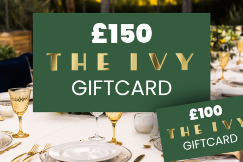 WIN £150 IVY GIFT CARD + 1 INSTANT WIN! AUTO WIN- 11/01