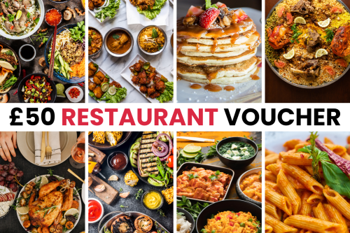 🦊WIN £50 RESTAURANT VOUCHER OF YOUR CHOICE AUTO WIN 16/02