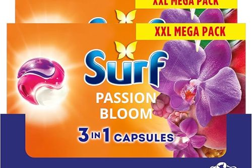 🦊Surf 3 in 1 Passion Bloom Laundry Washing Detergent Capsules 153 washes (3x 51 capsules)- AUTO WIN 05/01