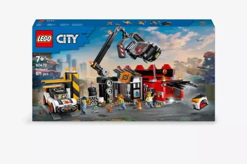 LEGO City 60472 Scrapyard with Cars Set-AUTO WIN