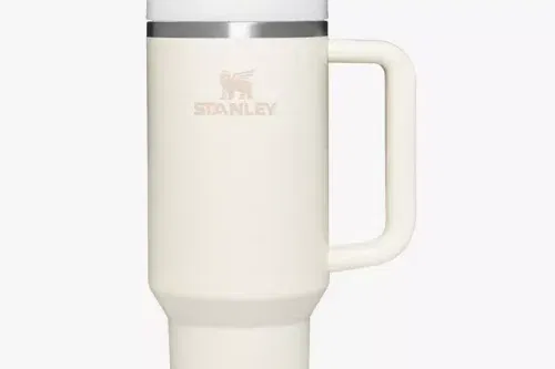 Stanley Quencher Recycled Stainless Steel Flowstate Tumbler, 1.18L, Cream-AUTO WIN