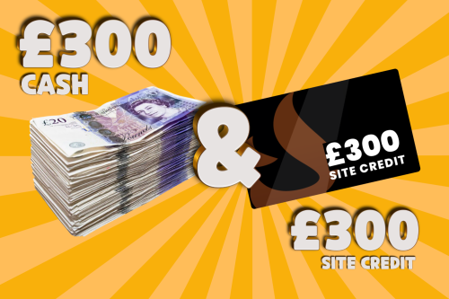 🦊£300 CASH + £300 SITE CREDIT FOR ONLY 20P!