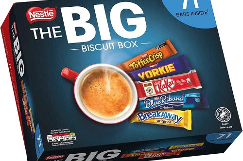 🦊Nestle - The Big Biscuit Box, 71 x Chocolate Bars-AUTO WIN 27/03