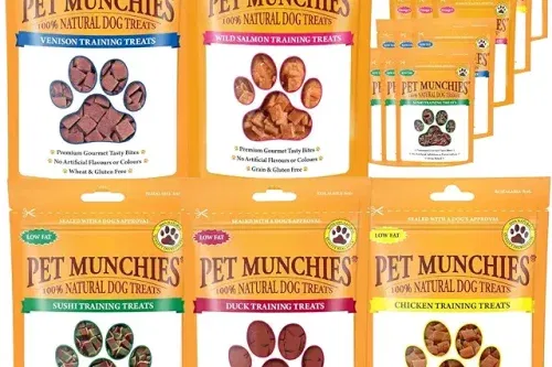 🦊Pet Munchies Training Treats Bundle for Dogs, Multipack with Chicken, Duck, Venison, Sushi, Wild Salmon, Natural Real Meat Dog Treats (20 x 50g)-AUTO WIN