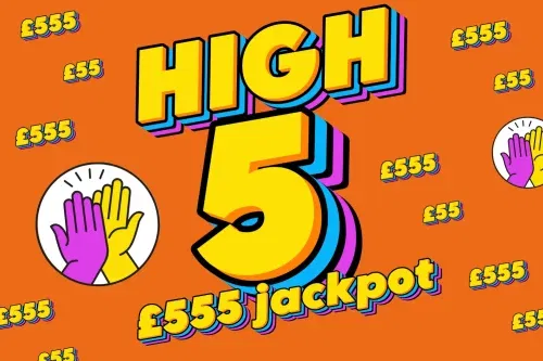 HIGH 5 CLUB! WIN £555 MAIN JACKPOT PLUS INSTANT WINS UP FOR GRABS -AUTO WIN