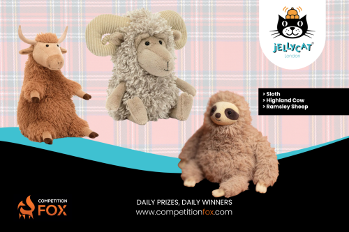 JELLYCAT BUNDLE - SLOTH/Highland Cow/Ramsley Sheep-AUTO WIN