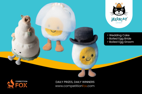JELLYCAT Amuseables Wedding Cake/Boiled Egg Bride/Boiled Egg Groom-AUTO WIN