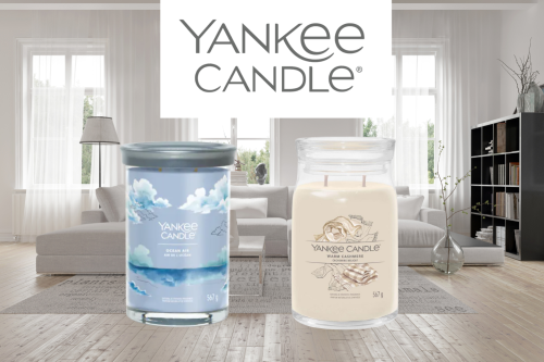 YANKEE CANDLE X2  Warm Cashmere & Ocean Air -AUTO WIN