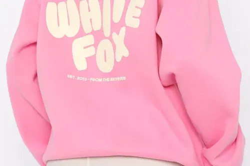 🦊White Fox You're Always Right Oversized Sweater Pink-AUTO WIN 19/04
