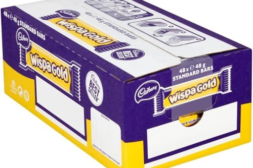 🦊 Cadbury Chocolate Bars, Full Size, Packs of 48 (Wispa Gold)-AUTO WIN