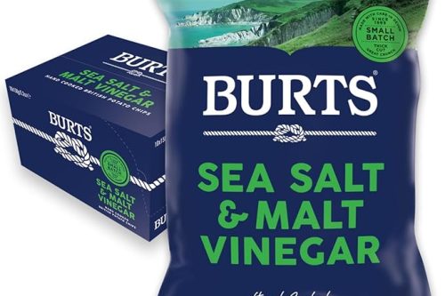 🦊 BURTS Sea Salt and Malt Vinegar 10 x 150 g Multipack Box - AUTO WIN