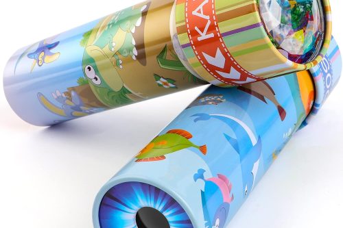 🦊 iKeelo Classic Tin Kaleidoscopes 2 Pack, Discover Hidden Animals, Crystal Clear View, Vintage Retro Toys in Gift Box-AUTO WIN
