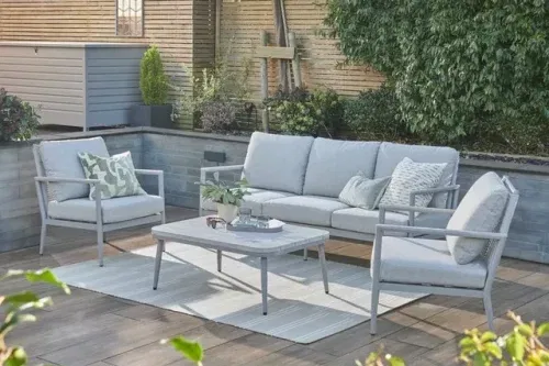 KETTLER Trento 5-Seater Garden Lounge Set, Pebble-AUTO WIN- 19/05