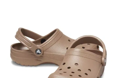 Crocs Latte Brown Adults Classic Clogs-AUTO WIN